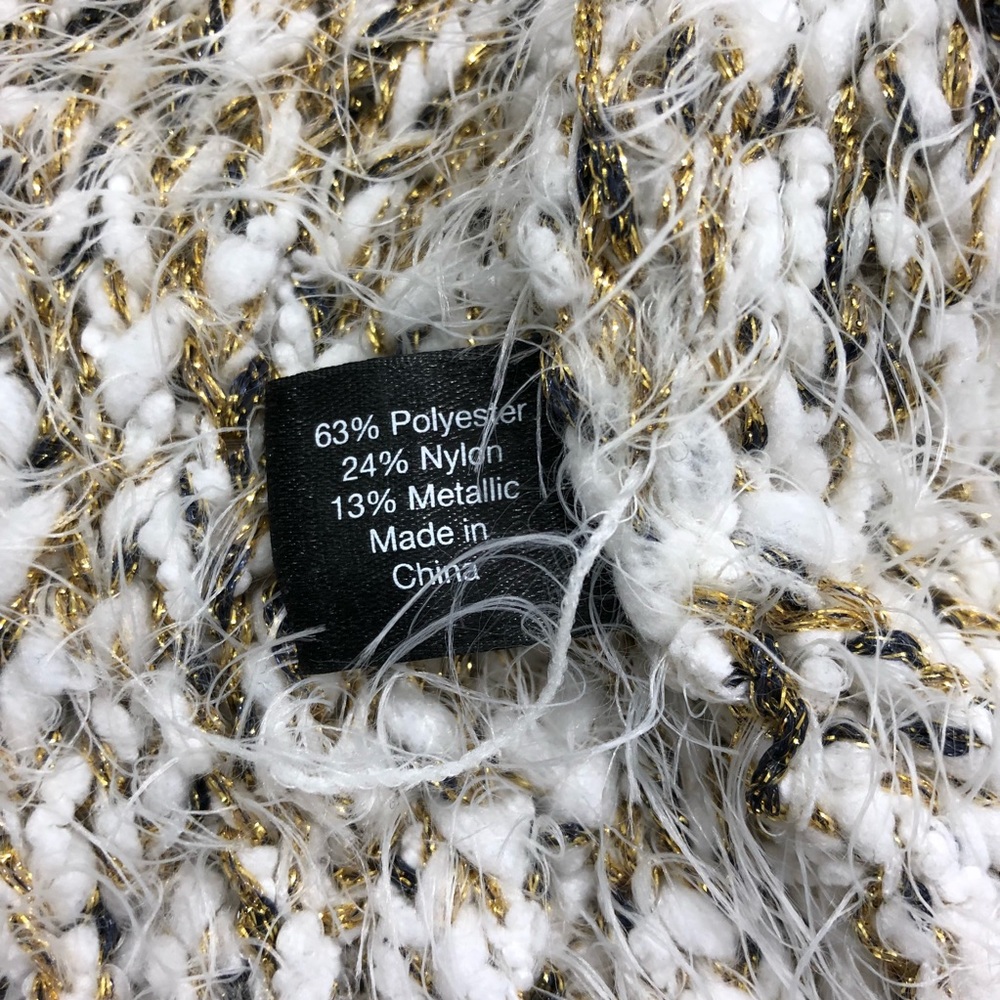 Lane Bryant White Gold Metallic Sweater - Picture 8 of 8